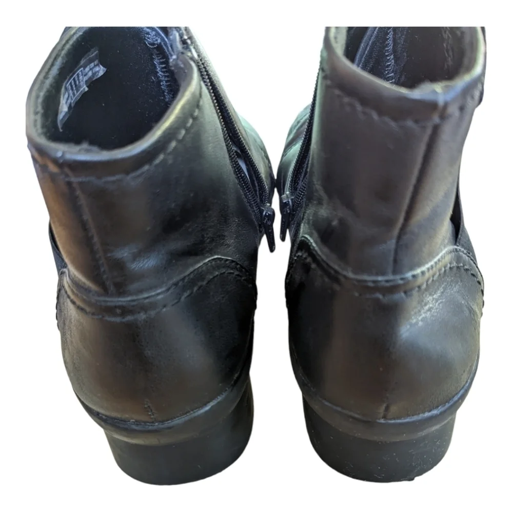 Clark Caddell Rush Black Ankle Boot Size 12M EU 44 EUC